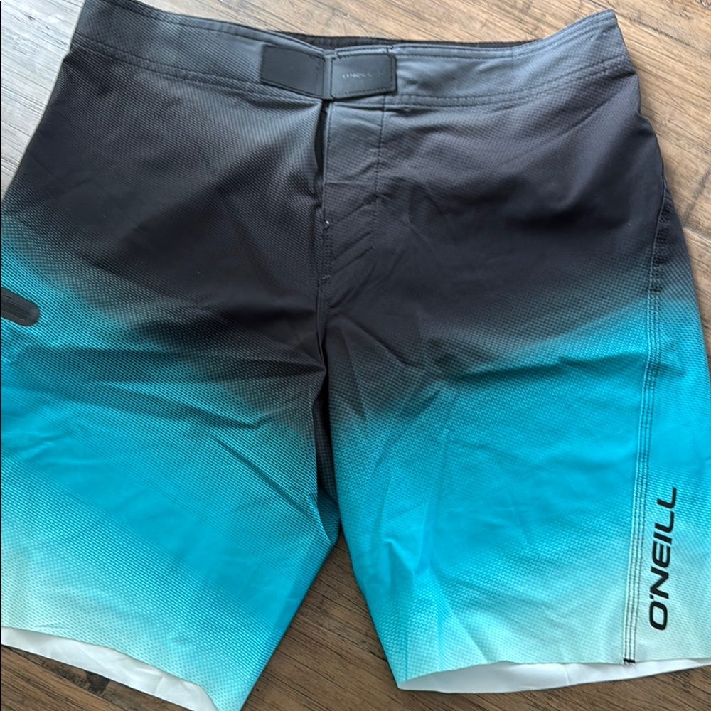O'Neill Blue and Black Board Shorts Quick-Dry Swimwear